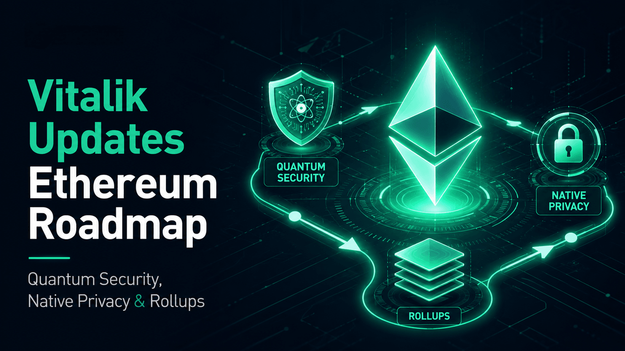 วิตาลิก อัปเดตเส้นทางการพัฒนา Ethereum: ความปลอดภัยจากควอนตัม ความเป็นส่วนตัวแบบเนทีฟ และ Rollups ขึ้นมาเป็นจุดศูนย์กลาง