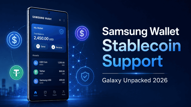 Samsung Confirms Stablecoin Support for Samsung Wallet at Galaxy Unpacked 2026