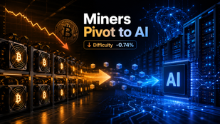 Bitcoin Mining Difficulty Drops 0.74% in 15th 2026 Adjustment as Miners Pivot to AI