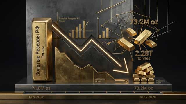 Russia's Gold Reserves Hit Their Lowest Level Since 2020: Why Is the Bank of Russia Selling Gold?
