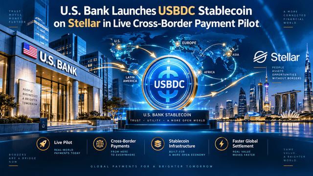 U.S. Bank Launches USBDC Stablecoin on Stellar in Live Cross-Border Payment Pilot