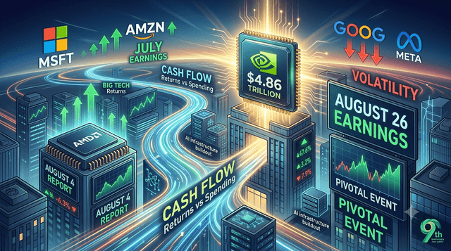 After July Market Swings, Nvidia Earnings Loom as August’s Biggest Catalyst for US Stocks