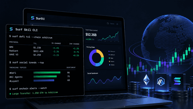 Surf Skill CLI Review: How This New AI Tool Empowers Agents with Real-Time Crypto Data, DeFi TVL & Social Trends