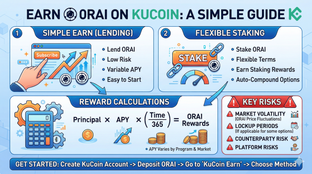 How to Earn ORAI with KuCoin: Simple Earn, Flexible Staking, Reward Calculations, and Key Risks
