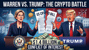 Warren vs. Trump: How a 1.4 Billion USD Conflict of Interest is Tearing the US Crypto Bill Apart