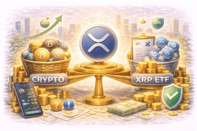 XRP DCA Strategy: Crypto Asset vs. XRP ETF Returns and Risk Comparison