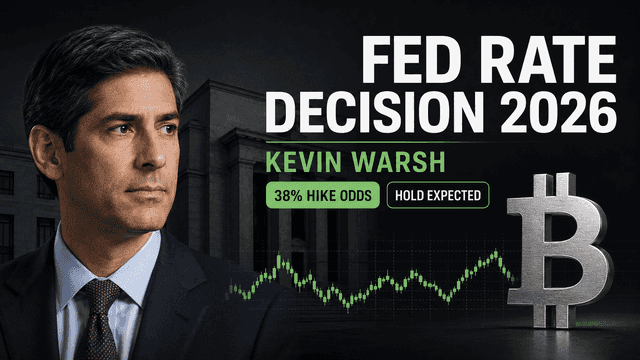 July 2026 Fed Rate Decision: Kevin Warsh Expected to Hold as Hike Odds Remain at 38%