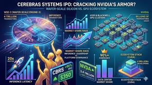 IPO Cerebras (CBRS) naik 90% pada debut di $350: Bolehkah pencabar Nvidia mengubah pasaran cip AI?