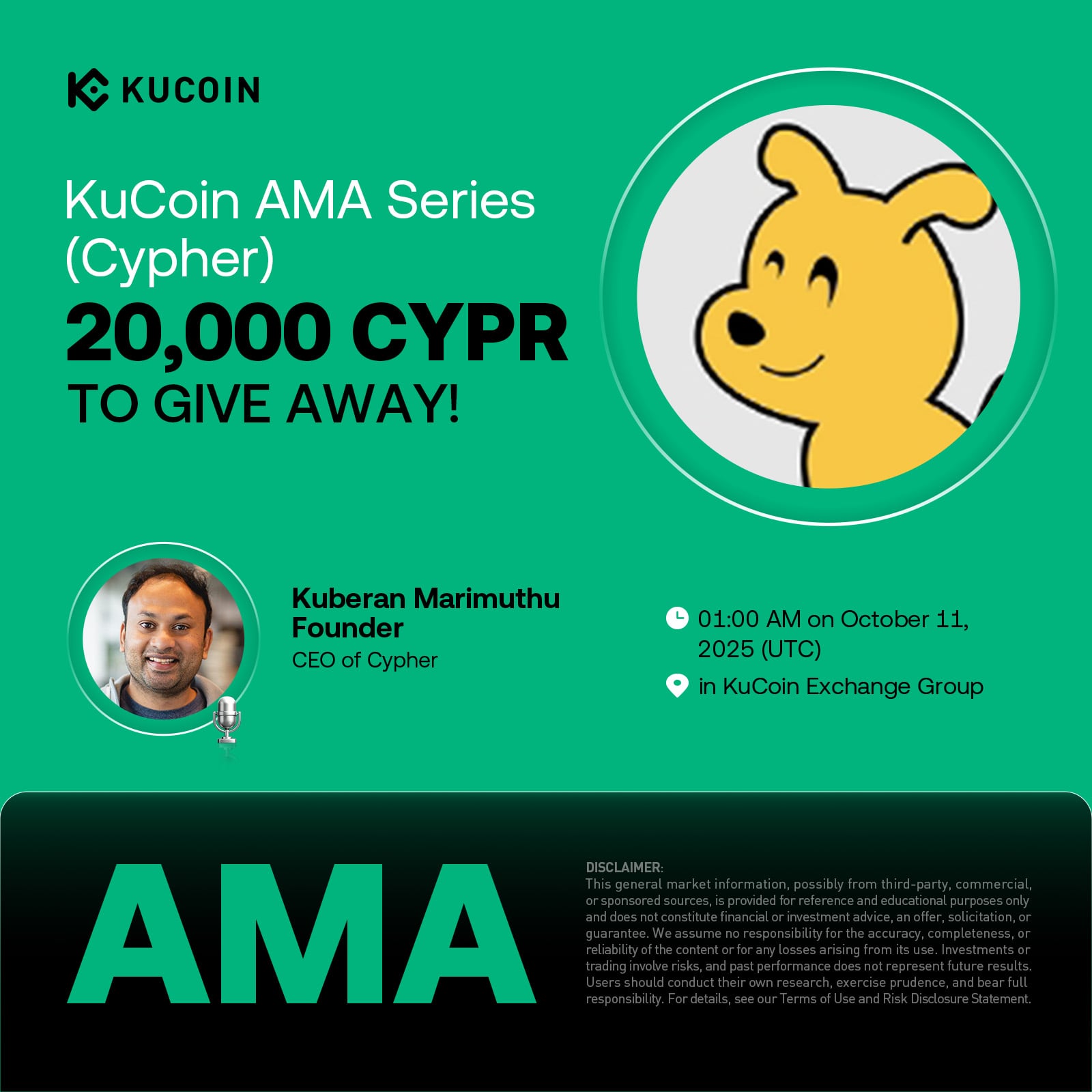 KuCoin AMA With Cypher (CYPR) — Revolutionizing Global Spend Rewards and On-Chain Banking