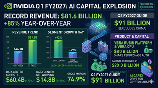 Pendapatan Q1 FY2027 Nvidia: Pendapatan rekod $81.6 bilion dan panduan $91 bilion menghancurkan anggaran Wall Street