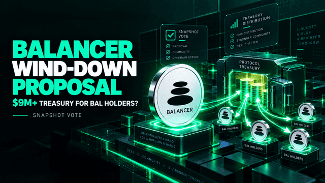 Balancer 風險關閉提案：若快照投票通過，將向 BAL 持有者提供超過 900 萬美元的國庫資金