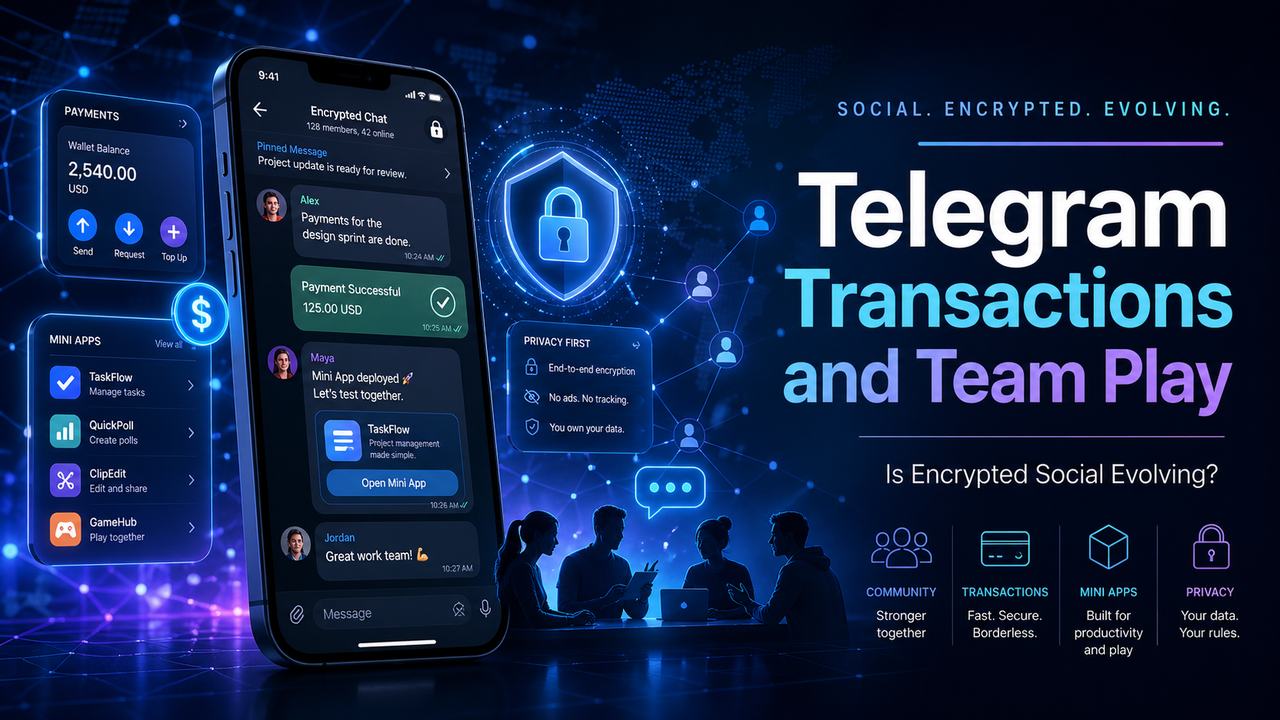 Telegram Transactions and Team Play: Is Encrypted Social Evolving?