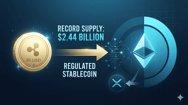 Ripple’s RLUSD Supply Hits Record $2.44 Billion: Why Ethereum Outpaces XRPL