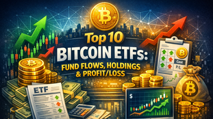 Los 10 principales ETF de BTC: Flujos de fondos, tenencias, costo promedio y análisis de ganancias/pérdidas