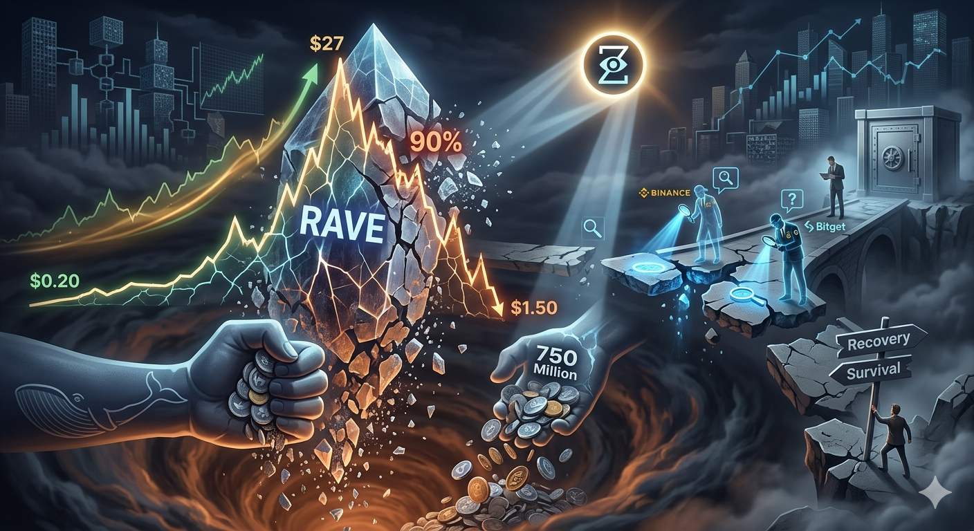 RaveDAO 派對與拋售 2026 年 4 月：為何 RAVE 加密貨幣在一周內飆升 3765% 後又崩盤？