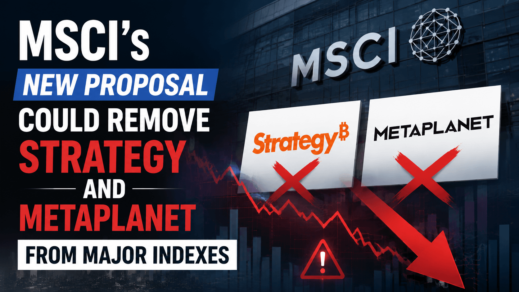 ข้อเสนอใหม่ของ MSCI อาจทำให้ Strategy และ Metaplanet ถูกถอดออกจากดัชนีหลัก