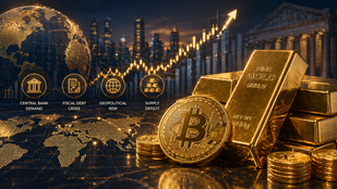 黃金對比特幣:解碼 2026 年最終的危機對沖與資本輪動