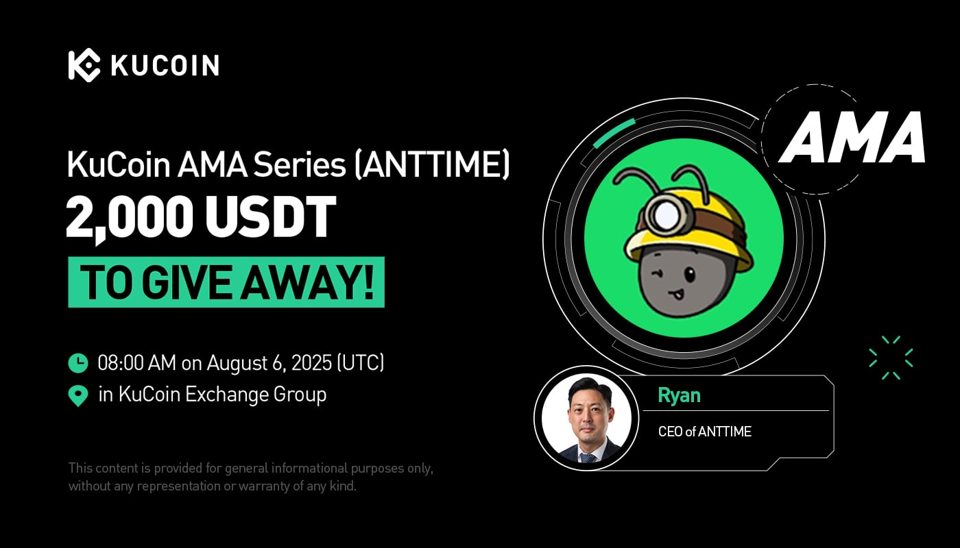 KuCoin AMA With ANTTIME (ANT) — Redefining Productivity Through Time Optimization