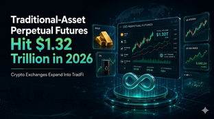 Traditional-Asset Perpetual Futures Hit $1.32 Trillion as Crypto Exchanges Expand Into TradFi