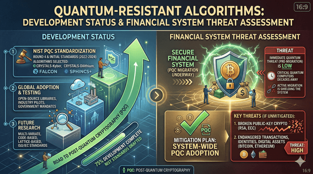 The Development Status of Quantum-Resistant Algorithms and Whether They Pose a Threat to the Current Financial System