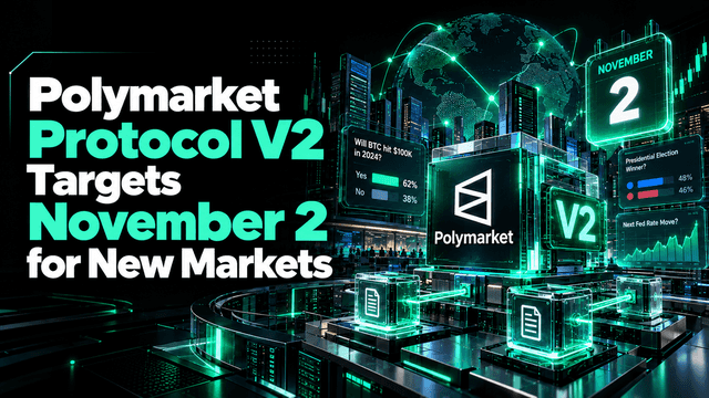 Polymarket lance le protocole V2, avec de nouveaux marchés qui seront transférés le 2 novembre