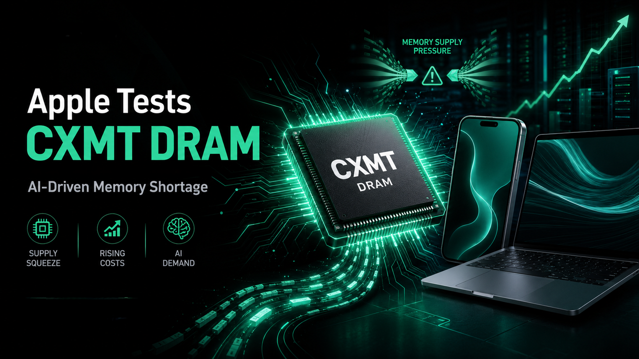Apple тестирует CXMT DRAM для iPhone и MacBook на фоне нехватки памяти, вызванной ИИ