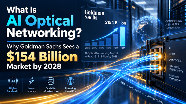 AI Optical Networking คืออะไร? ทำไมโกลด์แมน แซคส์จึงมองว่าจะมีตลาดมูลค่า 154 พันล้านดอลลาร์สหรัฐภายในปี 2028