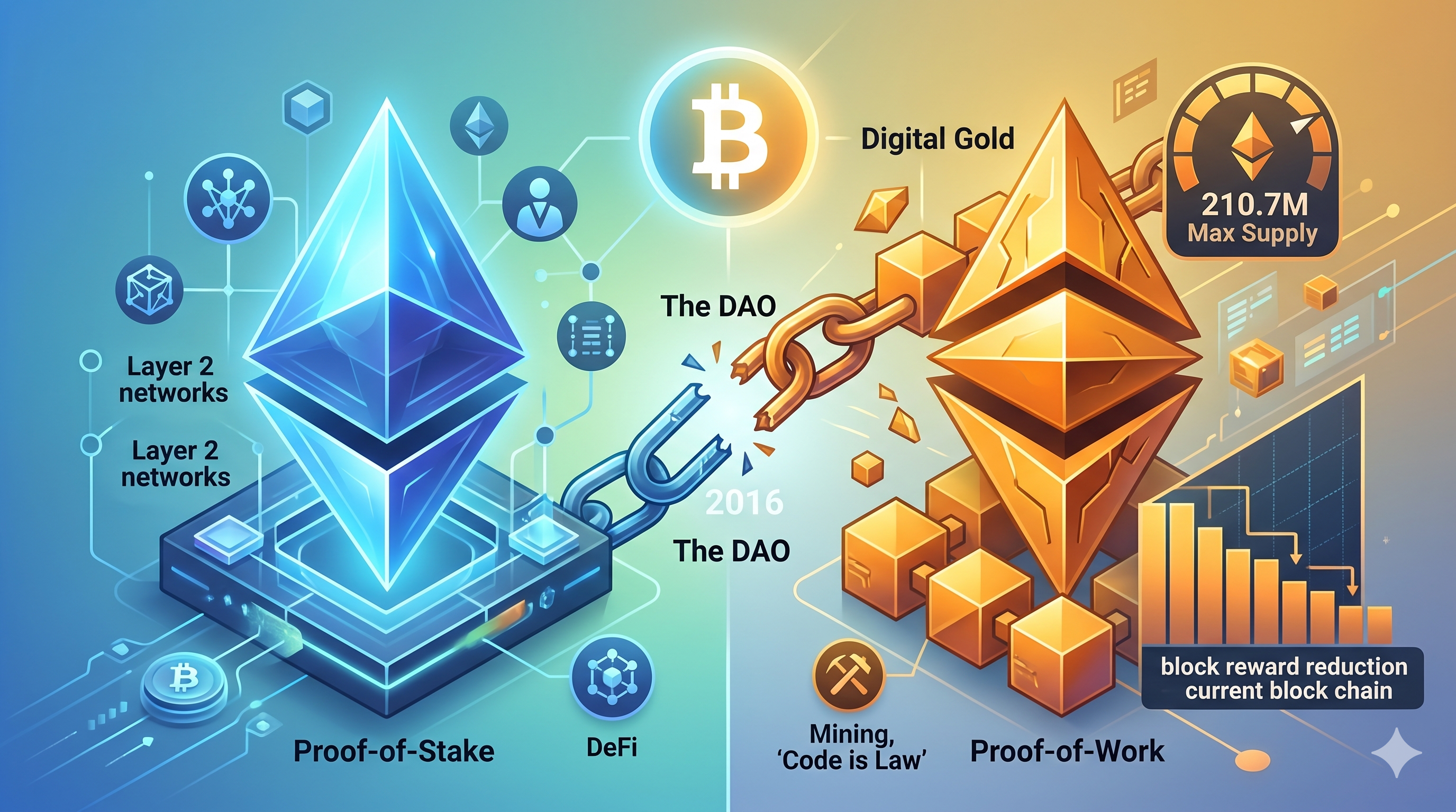 Ethereum vs. Ethereum Classic: The Origins of the Fork and ETC's Fixed Supply Model