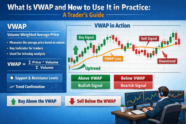 VWAP क्या है और इसका व्यावहारिक रूप से उपयोग कैसे करें: एक ट्रेडर का गाइड