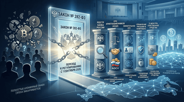 AOTsV Seeks Status as Russia’s First SRO for Crypto Exchanges: What Federal Law No. 282-FZ Will Change