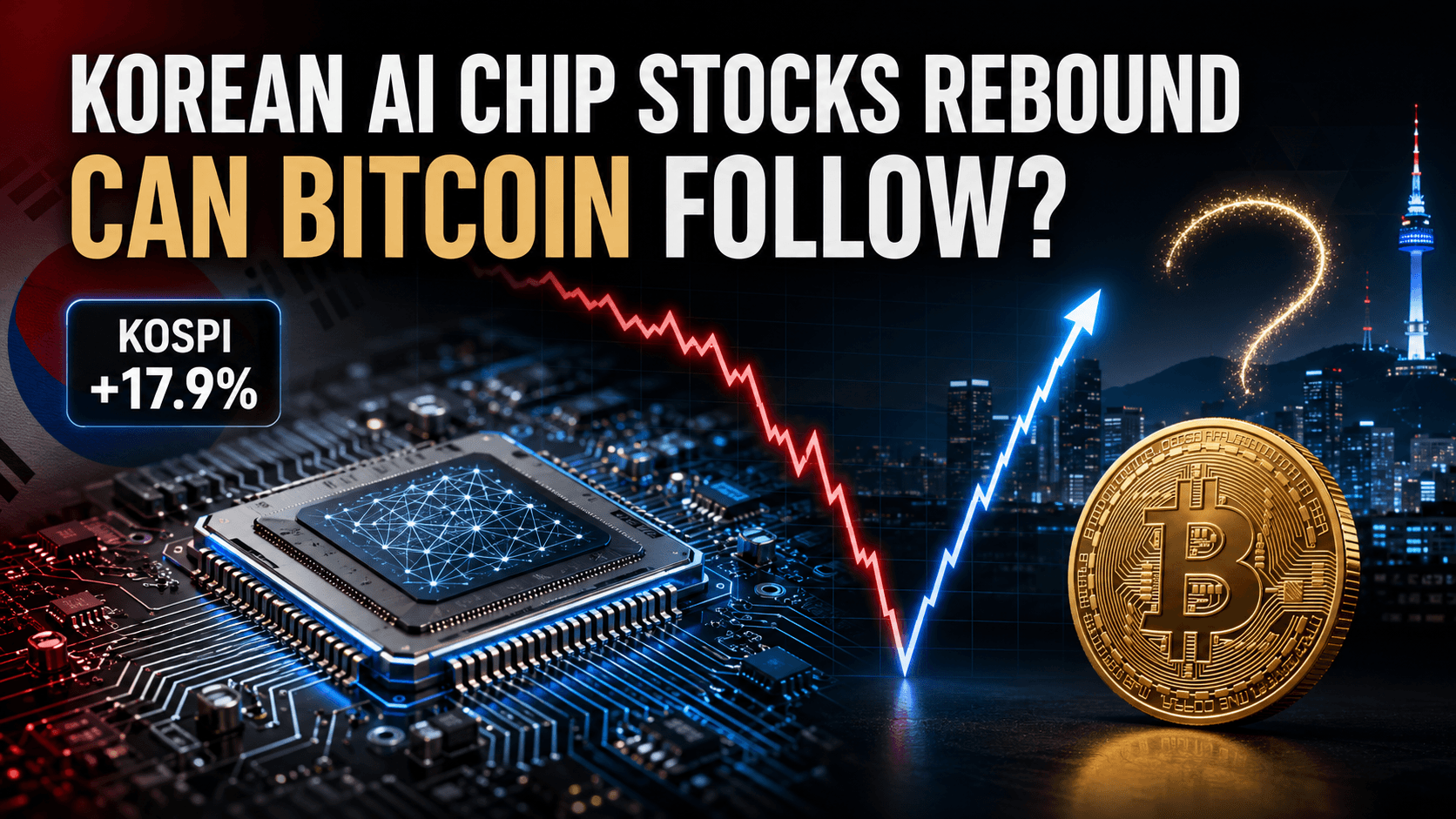 หุ้นชิปปัญญาประดิษฐ์ของเกาหลีฟื้นตัวหลังการลบเลเวอเรจ: Bitcoin และคริปโตสามารถตามไปได้ไหม?