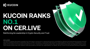 KuCoin Ranks No.1 on CER.live, Reinforcing Leadership in Crypto Security and Trust