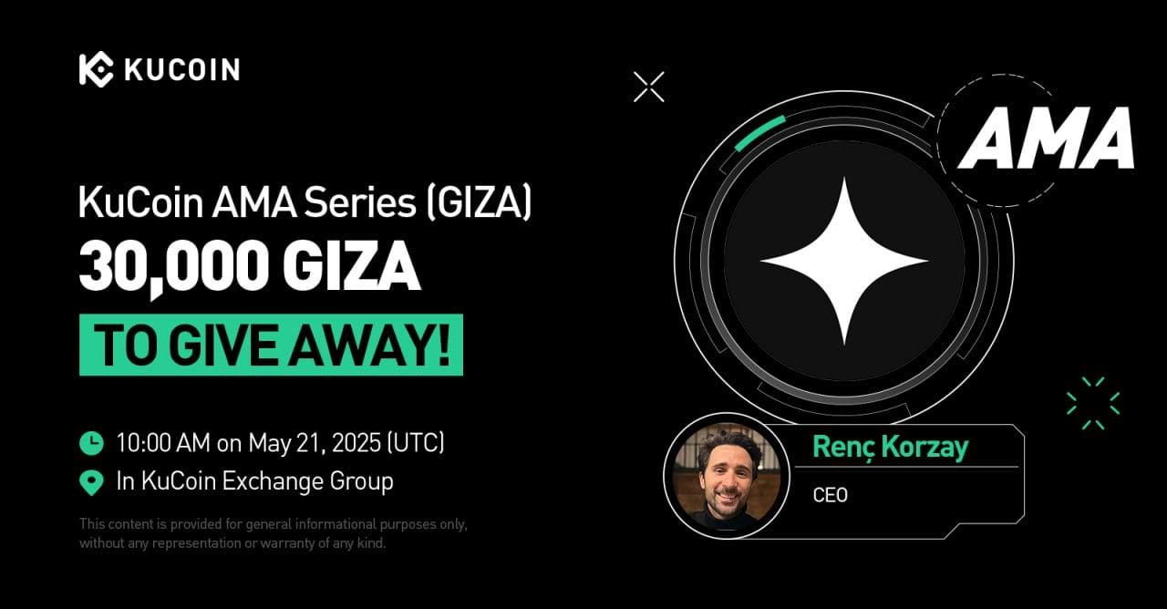 KuCoin AMA With GIZA (GIZA) — The Rise of Non-Custodial Algorithmic Agents in Decentralized Finance