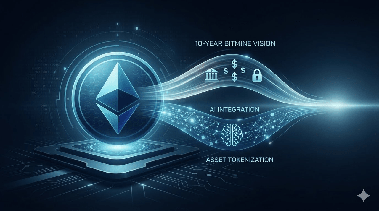 วิสัยทัศน์ 10 ปีของทอม ลี: เดิมพันบน Ethereum เป็นโซ่หลักสำหรับการแปลงสินทรัพย์เป็นโทเค็นและปัญญาประดิษฐ์