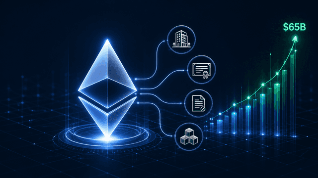 Ethereum Dominates $65B RWA Market as Tokenization Surges