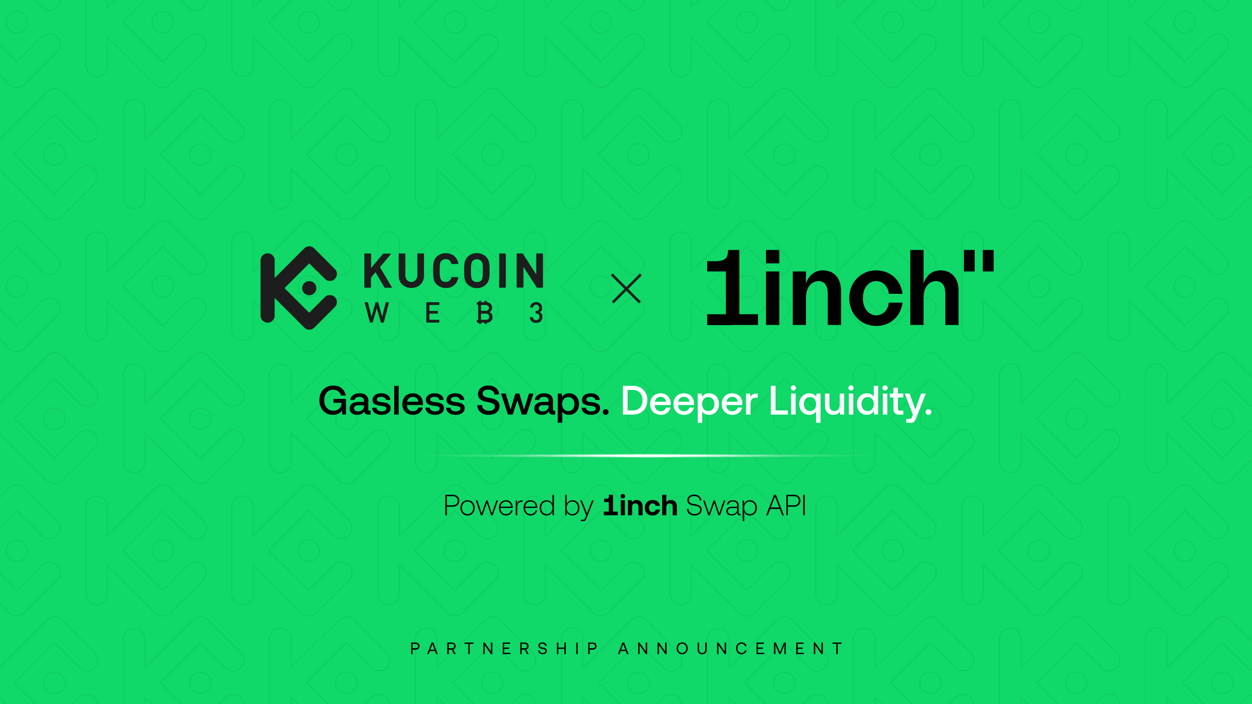 KuCoin Web3 Wallet Integrates 1inch Swap API to Power Gasless, MEV-Protected RWA Swaps