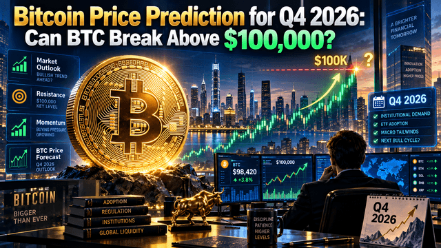 Bitcoin Fiyat Tahmini Q4 2026: BTC, 100.000 $'ın Üstüne Çıkabilir mi?