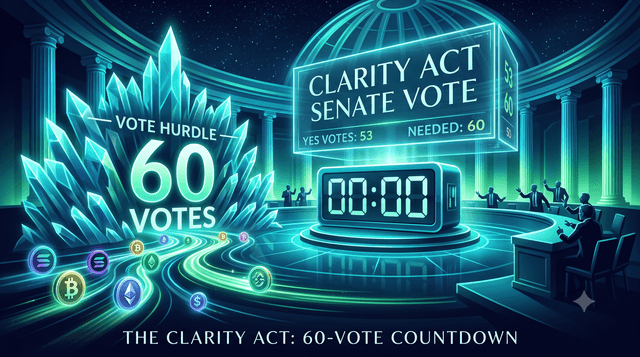 CLARITY Act Senate Vote Countdown: Can the Crypto Bill Clear the 60-Vote Hurdle?
