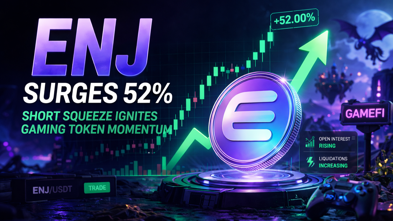 ENJ 空頭回補 +50%：背後原因與下一個可能波動的遊戲代幣