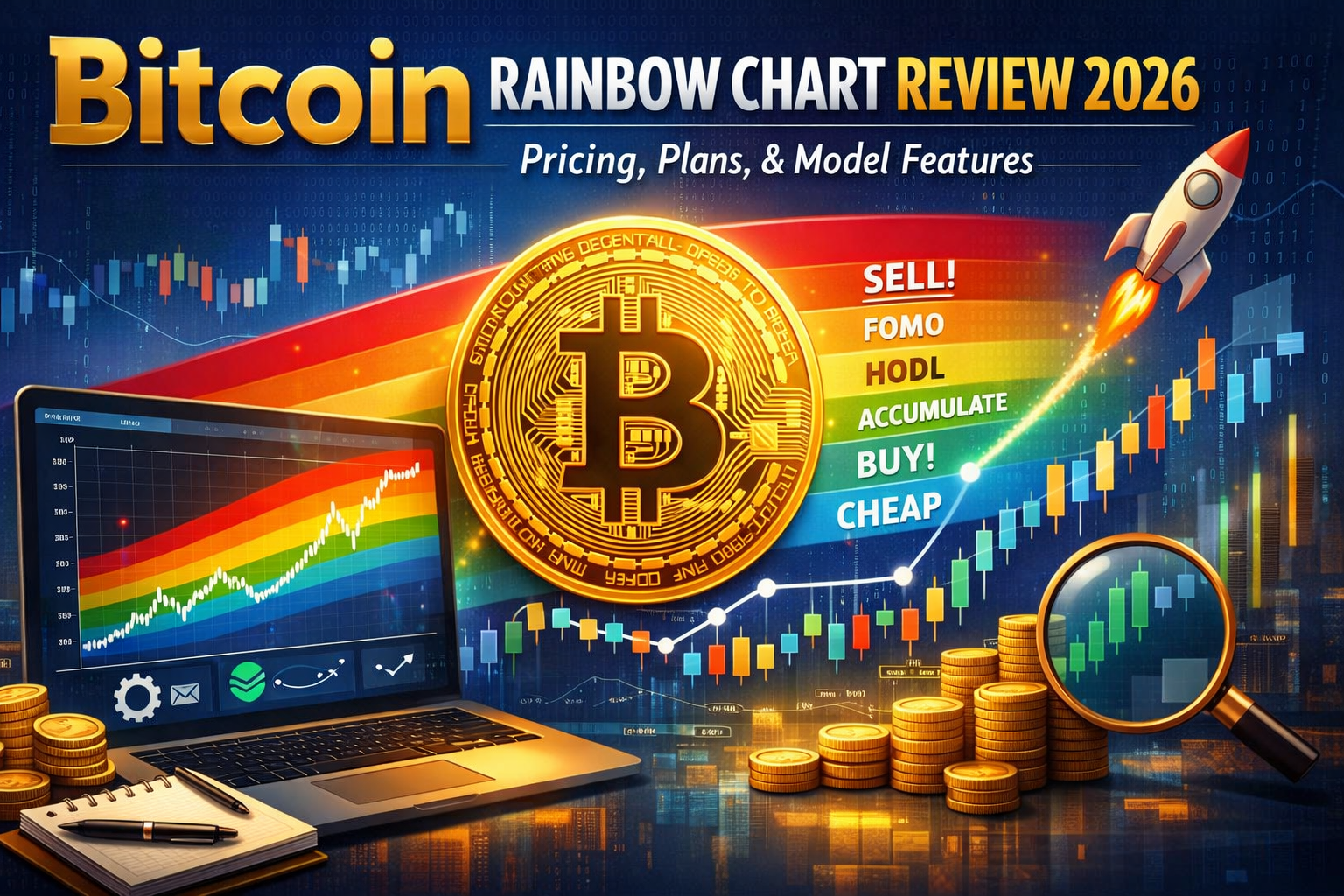 Обзор Bitcoin Rainbow Chart на 2026 год: ценообразование, планы и функции модели
