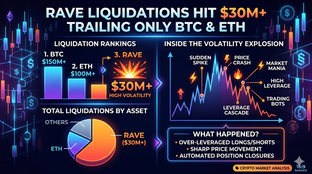 Thanh lý RAVE đạt hơn 30 triệu USD, chỉ sau BTC và ETH: Tìm hiểu về cuộc bùng nổ biến động mới nhất trong thị trường tiền điện tử