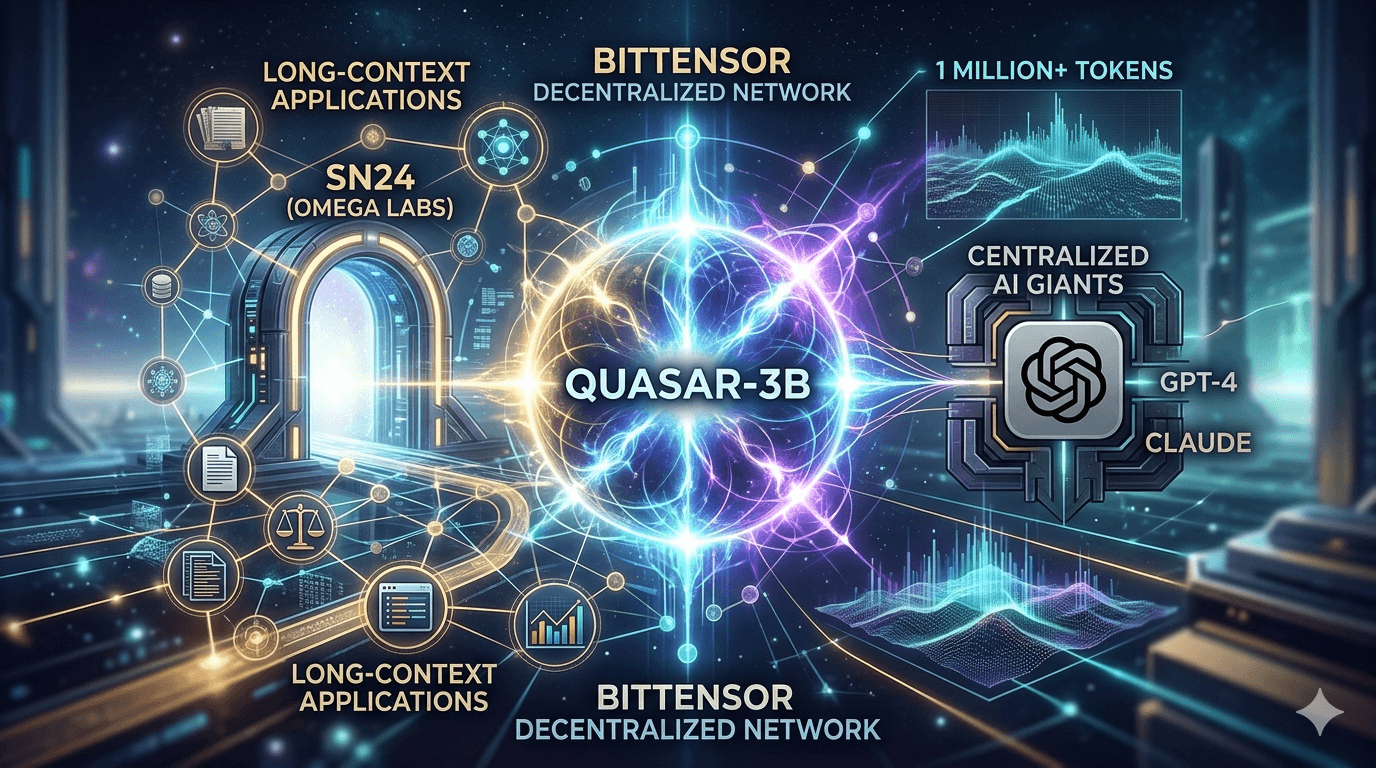 SN24 推出 Quasar-3B 架構：Bittensor TAO 如何在長上下文 AI 領域挑戰 OpenAI