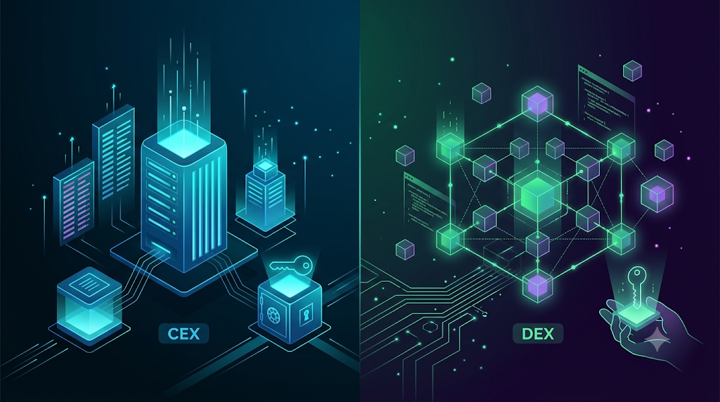 CEX ile DEX: Temel Farklar ve İşlem Mekanizmaları Açıklanıyor
