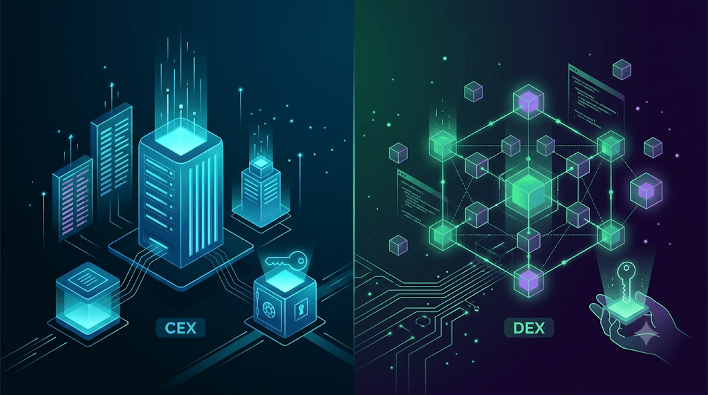 CEX vs DEX: Core Differences & Trading Mechanics Explained