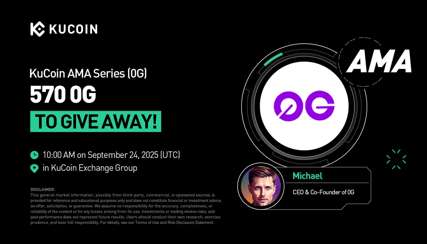 KuCoin AMA With 0G (0G) — Redefining Web3 Infrastructure with 0G’s deAIOS and Modular L1