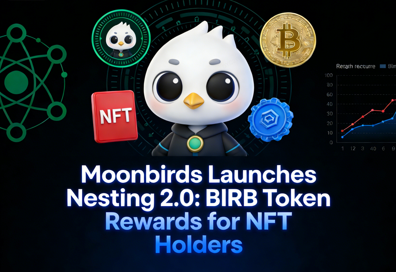 Moonbirds Launches Nesting 2.0- BIRB Token Rewards for NFT Holders
