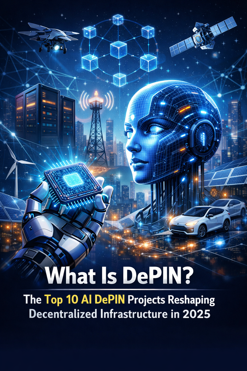What Is DePIN? The Top 10 AI DePIN Projects Reshaping Decentralized Infrastructure in 2025