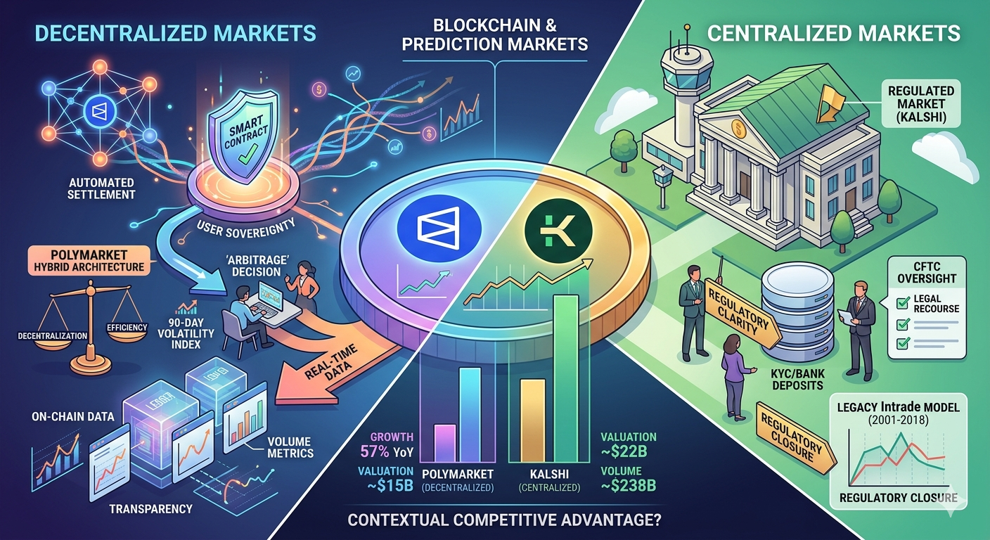 Qual o papel da infraestrutura de blockchain nos mercados de previsão e a descentralização ainda é uma vantagem competitiva?