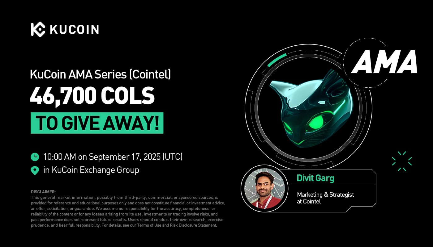 KuCoin AMA With Cointel (COLS) — Building a Safer Crypto Ecosystem Through Intelligent Analytics