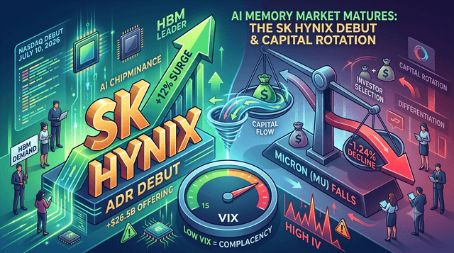 SK Hynix Nasdaq Debut Surges 12% as Micron Dips — Is This the AI Bull Market Top Signal?